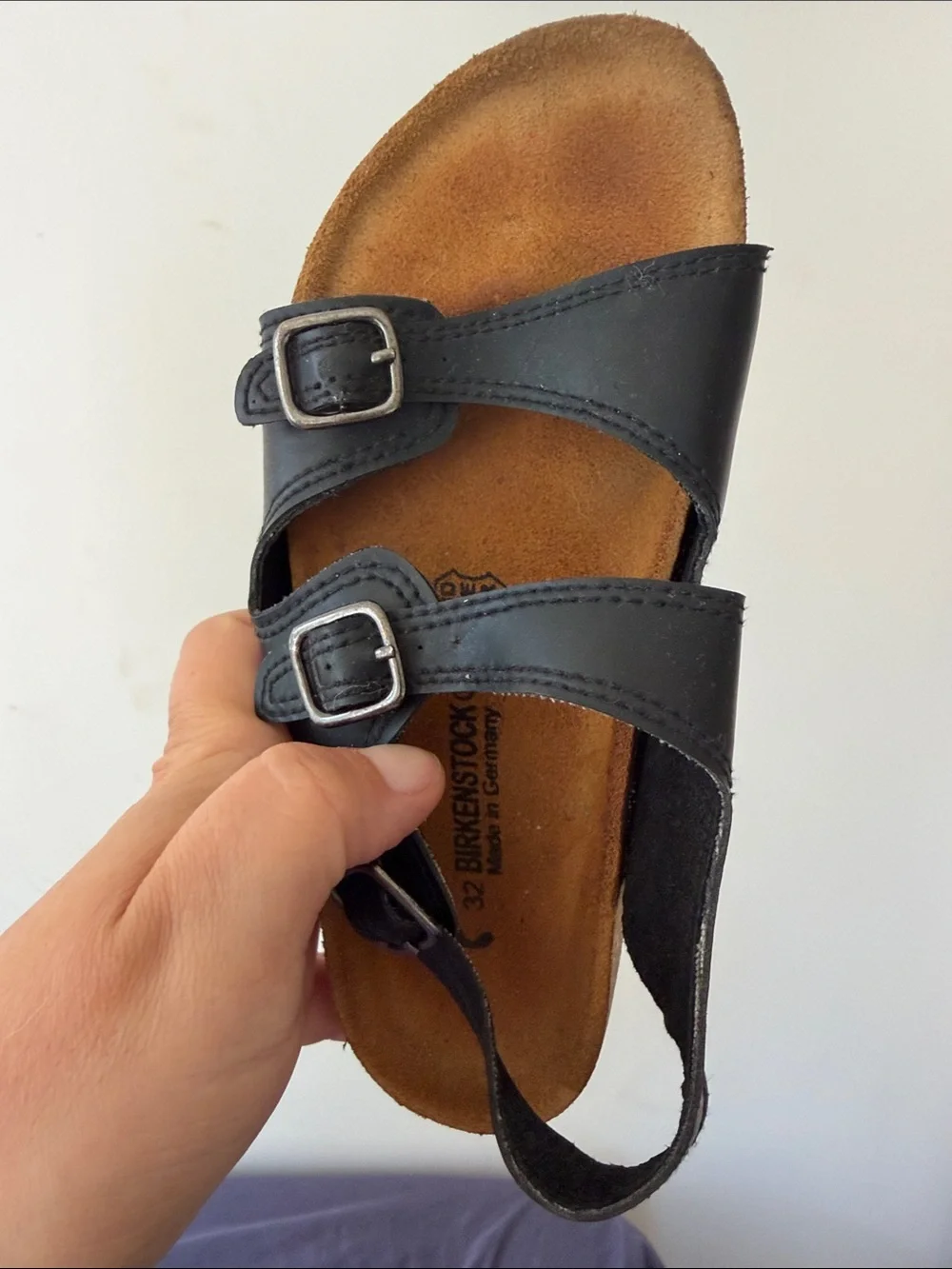 Birkenstock Kids Black Triple-Buckle Sandals